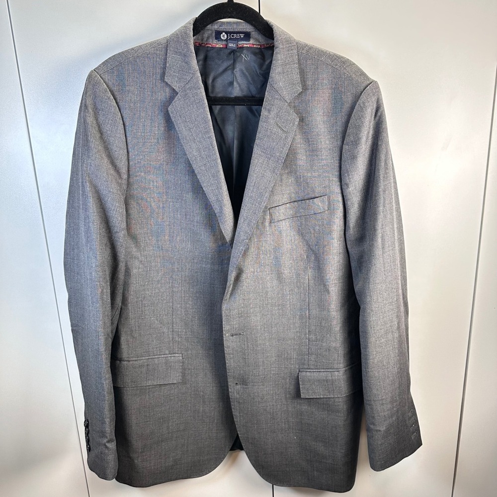 J. Crew Legacy Sportcoat Italian Wool Grey Mens 42 Suit Jacket Blazer